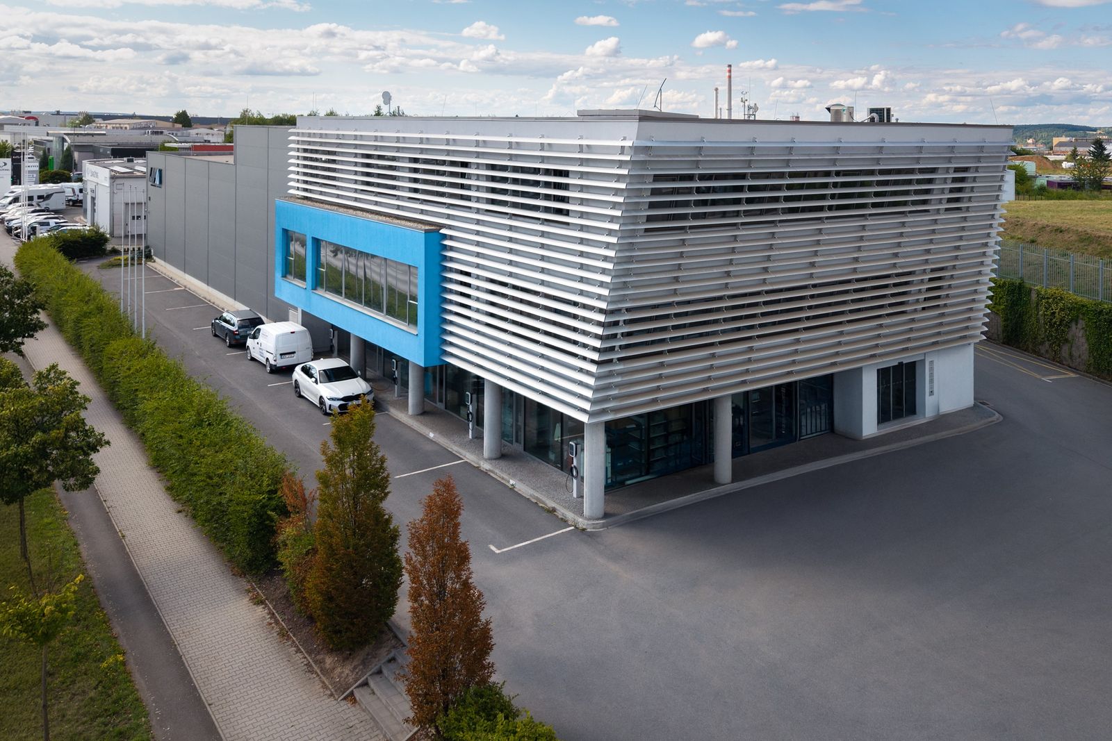 Aerial view of the Workpress Aviation headquarters and production plant in Plzeň